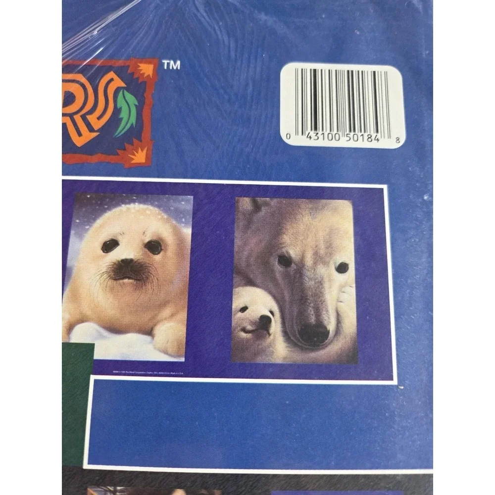 Vintage Book Covers School Text Book Covers Mead Zoosters Animals Retro NOS 90's